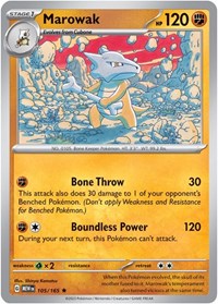 Marowak (105/165) [SV: Scarlet & Violet 151]
