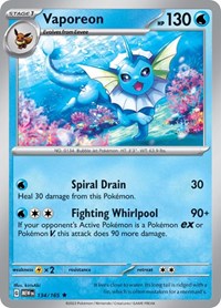 Vaporeon (134/165) [SV: Scarlet & Violet 151]