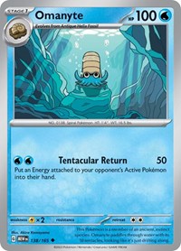 Omanyte - 138/165 (138/165) [SV: Scarlet & Violet 151]