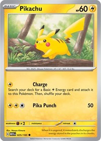 Pikachu - 025/165 (025/165) [SV: Scarlet & Violet 151]