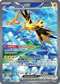 Zapdos ex - 202/165 (202/165) [SV: Scarlet & Violet 151]