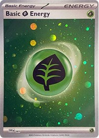 Basic Grass Energy (Cosmos Holo) (001) [SVE: Scarlet & Violet Energies]