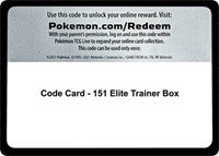 Code Card - 151 Elite Trainer Box [SV: Scarlet & Violet 151]