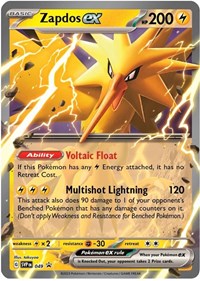 Zapdos ex (049) [SV: Scarlet & Violet Promo Cards]