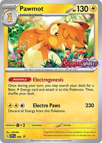 Pawmot (Prerelease) [Staff] (006) [SV: Scarlet & Violet Promo Cards]