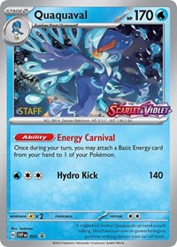 Quaquaval - 005 (Prerelease) [Staff] (005) [SV: Scarlet & Violet Promo Cards]