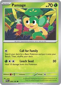 Pansage (004/182) [SV04: Paradox Rift]