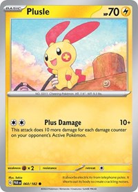 Plusle - 060/182 (060/182) [SV04: Paradox Rift]