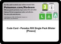 Code Card - Paradox Rift Single Pack Blister [Pineco] [SV04: Paradox Rift]