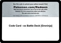 Code Card - ex Battle Deck [Greninja] [Miscellaneous Cards & Products]