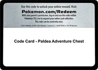 Code Card - Paldea Adventure Chest [Miscellaneous Cards & Products]