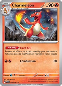 Charmeleon - 008/091 (008/091) [SV: Paldean Fates]