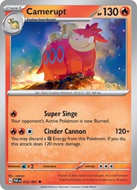 Camerupt (012/091) [SV: Paldean Fates]