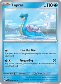 Lapras (016/091) [SV: Paldean Fates]