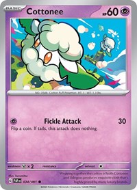 Cottonee (034/091) [SV: Paldean Fates]