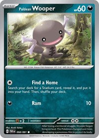 Paldean Wooper - 058/091 (058/091) [SV: Paldean Fates]