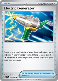 Electric Generator (079/091) [SV: Paldean Fates]