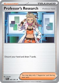 Professor's Research - 087/091 (087/091) [SV: Paldean Fates]