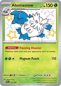 Abomasnow (101/091) [SV: Paldean Fates]