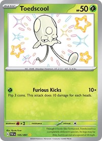 Toedscool - 105/091 (105/091) [SV: Paldean Fates]