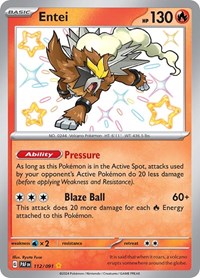 Entei (112/091) [SV: Paldean Fates]