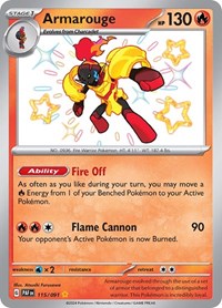 Armarouge - 115/091 (115/091) [SV: Paldean Fates]