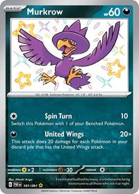 Murkrow (181/091) [SV: Paldean Fates]