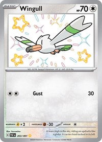 Wingull (203/091) [SV: Paldean Fates]