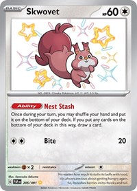 Skwovet (205/091) [SV: Paldean Fates]