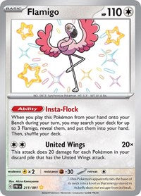 Flamigo (211/091) [SV: Paldean Fates]
