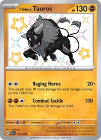 Paldean Tauros - 172/091 (172/091) [SV: Paldean Fates]