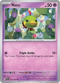 Natu - 025/091 (025/091) [SV: Paldean Fates]