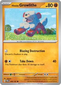 Hisuian Growlithe - 099/167 (099/167) [SV06: Twilight Masquerade]