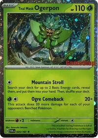 Teal Mask Ogerpon (Cosmos Holo) (Gamestop Exclusive) (024/167) [Miscellaneous Cards & Products]