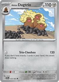Alolan Dugtrio - 123/191 (123/191) [SV08: Surging Sparks]