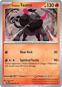 Paldean Tauros - 018/191 (018/191) [SV08: Surging Sparks]