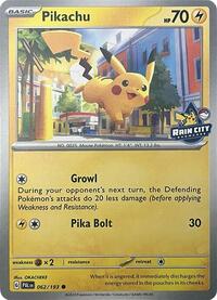 Pikachu (Rain City Showcase) (062/193) [Miscellaneous Cards & Products]