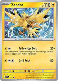 Zapdos (157) [SV: Scarlet & Violet Promo Cards]