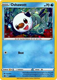 Oshawott - SWSH222 (Cosmo Holo) (SWSH222) [SWSH: Sword & Shield Promo Cards]