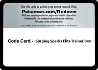 Code Card - Surging Spark Elite Trainer Box [SV08: Surging Sparks]