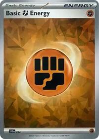 Basic Fighting Energy (Cracked Ice Holo) (014) [SVE: Scarlet & Violet Energies]