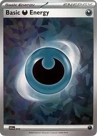 Basic Darkness Energy (Cracked Ice Holo) (015) [SVE: Scarlet & Violet Energies]