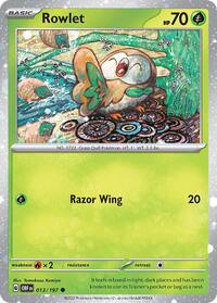 Rowlet - 013/197 (Cosmos Holo) (013/197) [Miscellaneous Cards & Products]