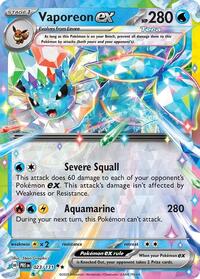 Vaporeon ex (023/131) [SV: Prismatic Evolutions]