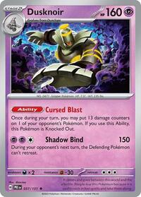Dusknoir (037/131) [SV: Prismatic Evolutions]
