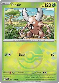 Pinsir (Poke Ball Pattern) (003/131) [SV: Prismatic Evolutions]