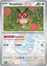 Hoothoot (Poke Ball Pattern) (077/131) [SV: Prismatic Evolutions]