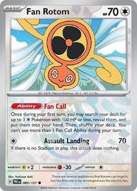 Fan Rotom (Master Ball Pattern) (085/131) [SV: Prismatic Evolutions]