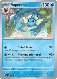 Vaporeon - 168 (Cosmos Holo) (168) [SV: Scarlet & Violet Promo Cards]