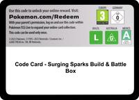 Code Card - Surging Sparks Build & Battle Box [SV08: Surging Sparks]